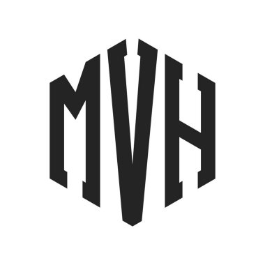 MVH Logo Tasarımı. Altıgen şekil kullanan ilk Harf MVH Monogram Logosu