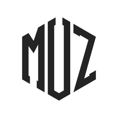 MUZ Logo Tasarımı. Altıgen şekilli ilk Harf MUZ Monogram Logosu
