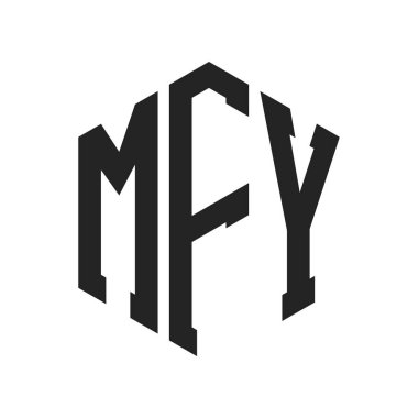 MFY Logo Tasarımı. Altıgen şekilli ilk Harf MFY Monogram Logosu