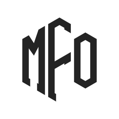 MFO Logo Tasarımı. Altıgen şekilli ilk Harf MFO Monogram Logosu