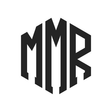 MMR Logo Design. Initial Letter MMR Monogram Logo using Hexagon shape clipart