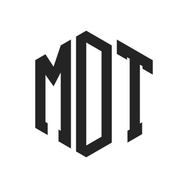 MDT Logo Tasarımı. Altıgen şekil kullanan İlk Harf MDT Monogram Logosu