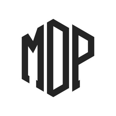 MDP Logo Tasarımı. Altıgen şekilli ilk Harf MDP Monogram Logosu