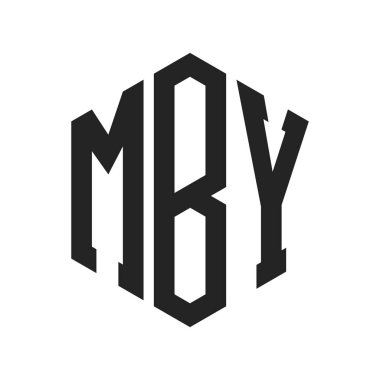 MBY Logo Tasarımı. Altıgen şekil kullanan ilk Harf MBY Monogram Logosu
