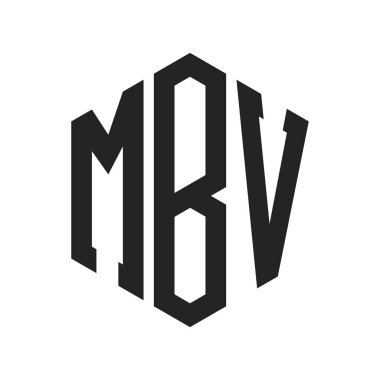 MBV Logo Tasarımı. Altıgen şekil kullanan ilk Harf MBV Monogram Logosu