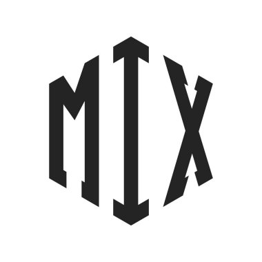MIX Logo Tasarımı. Altıgen şekil kullanan ilk Harf MIX Monogram Logosu