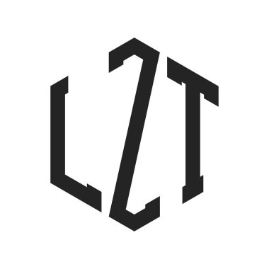 LZT Logo Tasarımı. Altıgen şekil kullanan İlk Harf LZT Monogram Logosu
