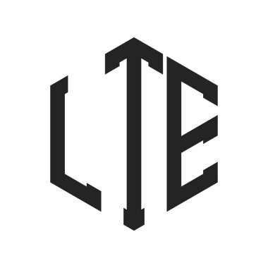 LTE Logo Tasarımı. Altıgen şekil kullanan ilk Harf LTE Monogram Logosu