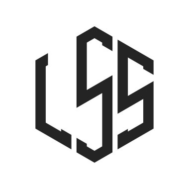 LSS Logo Tasarımı. Altıgen şekilli ilk Harf LSS Monogram Logosu