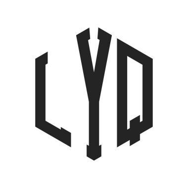 LYQ Logo Tasarımı. Altıgen şekil kullanan ilk Harf LYQ Monogram Logosu