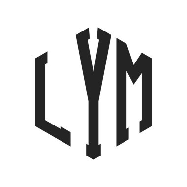 LYM Logo Tasarımı. Altıgen şekilli ilk Harf LYM Monogram Logosu