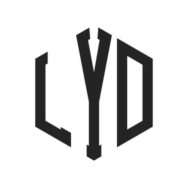LYD Logo Tasarımı. Altıgen şekil kullanan ilk Harf LYD Monogram Logosu