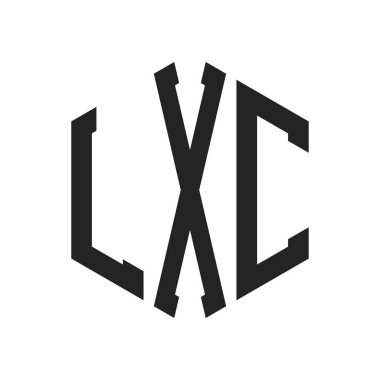 LXC Logo Tasarımı. Altıgen şekil kullanan ilk Harf LXC Monogram Logosu