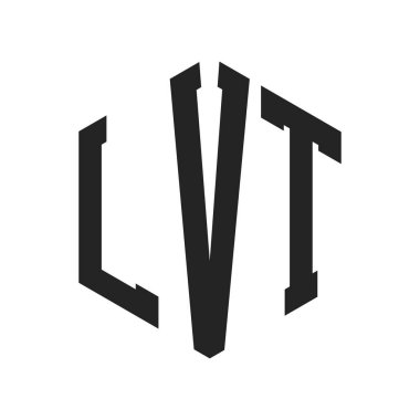 LVT Logo Tasarımı. Altıgen şekilli ilk Harf LVT Monogram Logosu
