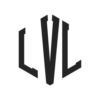 LVL Logo Tasarımı. Altıgen şekilli ilk Harf LVL Monogram Logosu