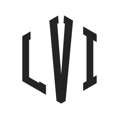 LVI Logo Tasarımı. Altıgen şekilli ilk Harf LVI Monogram Logosu
