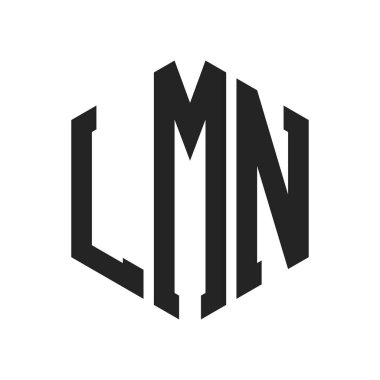 LMN Logo Tasarımı. Altıgen şekil kullanan ilk Harf LMN Monogram Logosu