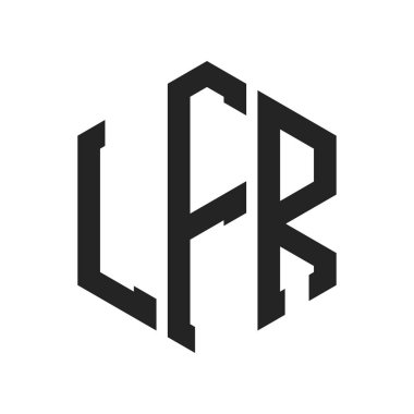 LFR Logo Tasarımı. Altıgen şekilli ilk Harf LFR Monogram Logosu