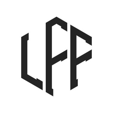LFF Logo Tasarımı. Altıgen şekil kullanan ilk Harf LFF Monogram Logosu