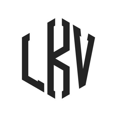 LKV Logo Tasarımı. Hexagon şekli kullanan ilk Harf LKV Monogram Logosu