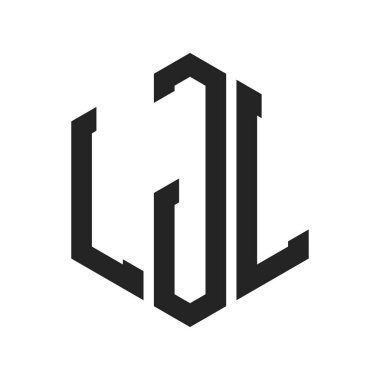 LJL Logo Tasarımı. Altıgen şekil kullanan ilk Harf LJL Monogram Logosu