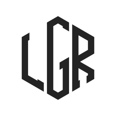 LGR Logo Tasarımı. Altıgen şekilli ilk Harf LGR Monogram Logosu
