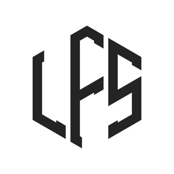 stock vector LFS Logo Design. Initial Letter LFS Monogram Logo using Hexagon shape