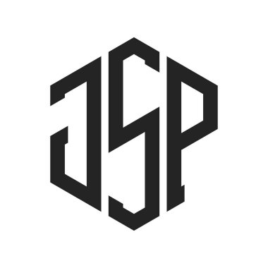 JSP Logo Tasarımı. Altıgen şekil kullanan ilk Harf JSP Monogram Logosu