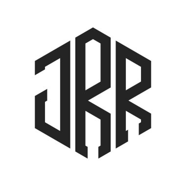 JRR Logo Tasarımı. Altıgen şekil kullanan ilk Harf JRR Monogram Logosu