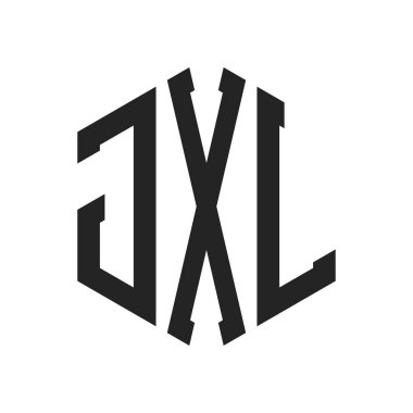 JXL Logo Tasarımı. Altıgen şekil kullanan ilk Harf JXL Monogram Logosu
