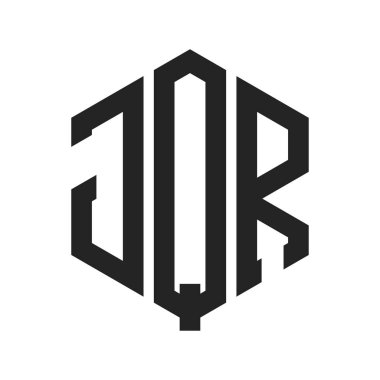 JQR Logo Tasarımı. Altıgen şekil kullanan ilk Harf JQR Monogram Logosu