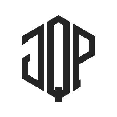 JQP Logo Tasarımı. Altıgen şekil kullanan ilk Harf JQP Monogram Logosu