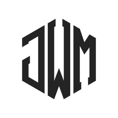 JWM Logo Tasarımı. Altıgen şekilli ilk Harf JWM Monogram Logosu