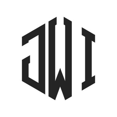 JWI Logo Tasarımı. Altıgen şekilli ilk Harf JWI Monogram Logosu