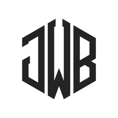 JWB Logo Tasarımı. Altıgen şekil kullanan ilk Harf JWB Monogram Logosu