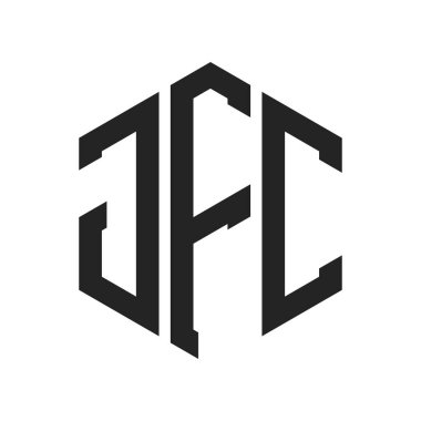JFC Logo Tasarımı. Altıgen şekilli ilk Harf JFC Monogram Logosu
