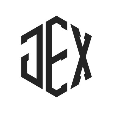JEX Logo Tasarımı. Altıgen şekil kullanan ilk Harf JEX Monogram Logosu
