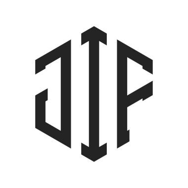 JIF Logo Tasarımı. Altıgen şekil kullanan ilk Harf JIF Monogram Logosu