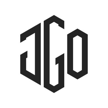 JGO Logo Tasarımı. Altıgen şekil kullanan ilk Harf JGO Monogram Logosu