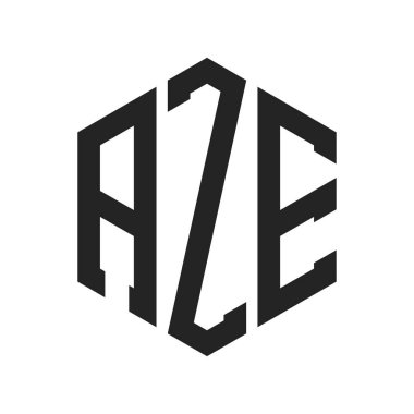 AZE Logo Tasarımı. Altıgen şekil kullanan ilk Harf AZE Monogram Logosu