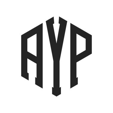 AYP Logo Tasarımı. Altıgen şekil kullanan ilk Harf AYP Monogram Logosu