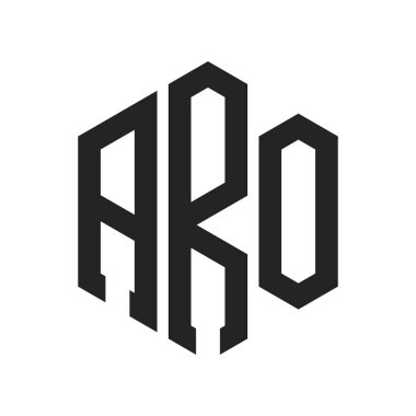 ARO Logo Tasarımı. Altıgen şekil kullanan ilk Harf ARO Monogram Logosu