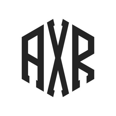 AXR Logo Tasarımı. Altıgen şekil kullanan ilk Harf AXR Monogram Logosu