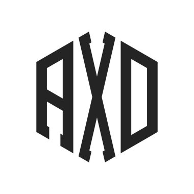 AXD Logo Tasarımı. Altıgen şekil kullanan ilk Harf AXD Monogram Logosu