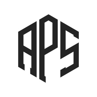 APS Logo Design. Initial Letter APS Monogram Logo using Hexagon shape clipart