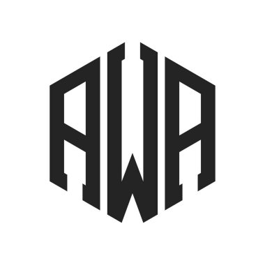 AWA Logo Tasarımı. Altıgen şekil kullanan ilk Harf AWA Monogram Logosu