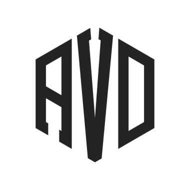 AVD Logo Tasarımı. Altıgen şekil kullanan ilk Harf AVD Monogram Logosu