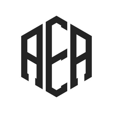 AEA Logo Tasarımı. Altıgen şekil kullanan ilk Harf AEA Monogram Logosu