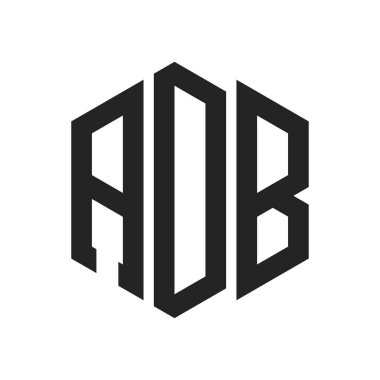 ADB Logo Tasarımı. Altıgen şekil kullanan ilk Harf ADB Monogram Logosu