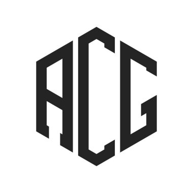 ACG Logo Design. Initial Letter ACG Monogram Logo using Hexagon shape clipart